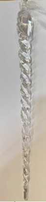 Christmas icicle acrylic, 5 pcs